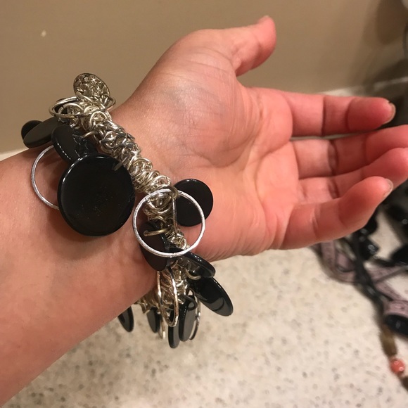 ⚡️FINAL PRICE⚡️ Black & silver bracelet or hair tie - Picture 3 of 4